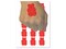 Gummi Bear Candy Temporary Tattoo Water Resistant Fake Body Art Set Collection (1 Sheet)